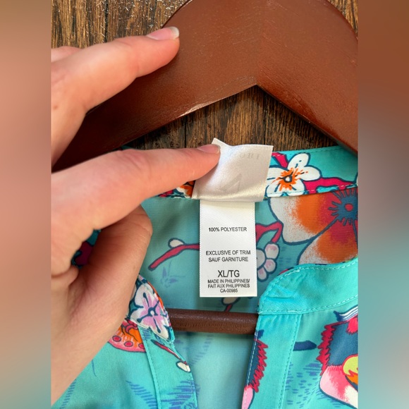 Natori Tropical Caftan Top - Picture 5 of 13